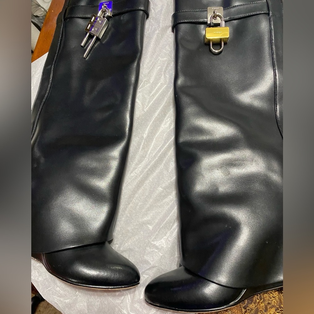Givenchy Black Over the Knee Boots - Picture 9 of 15